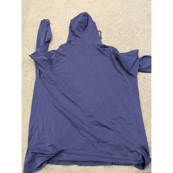 Polo Ralph Lauren Hoodie Mens XL Navy Long Sleeve Red Pony Pullover Lightweight - Picture 2 of 4